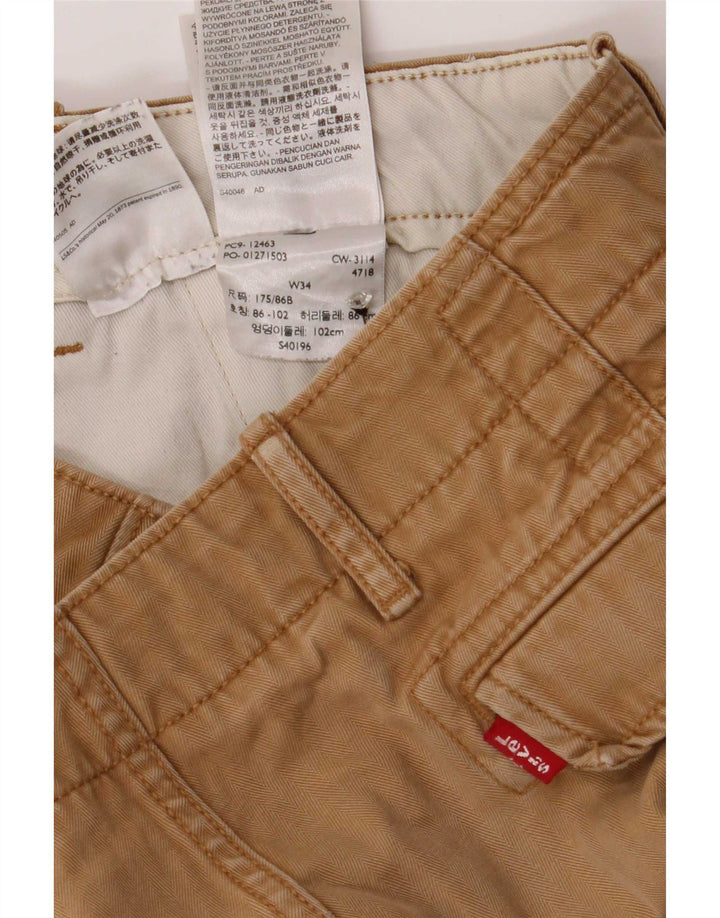 Pantaloni scurți cargo pentru bărbați Levi's, mari W34, bumbac, bej