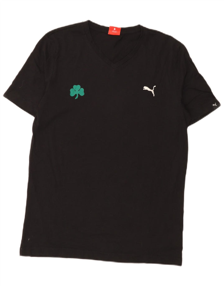 Tricou pentru bărbați Puma Top mic bumbac negru
