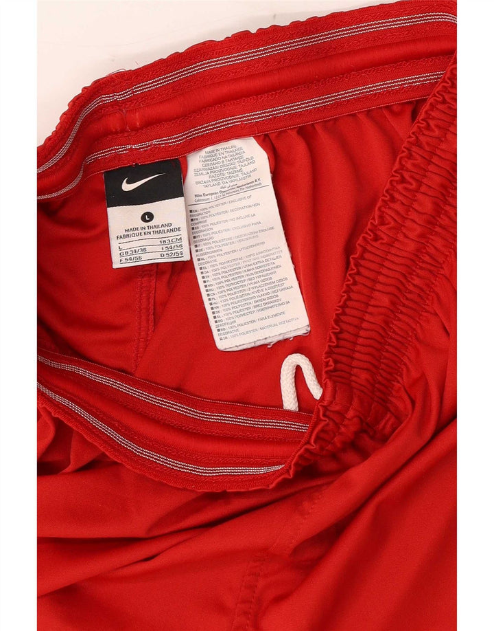 Pantaloni scurți sport grafic Nike pentru bărbați, poliester roșu mare