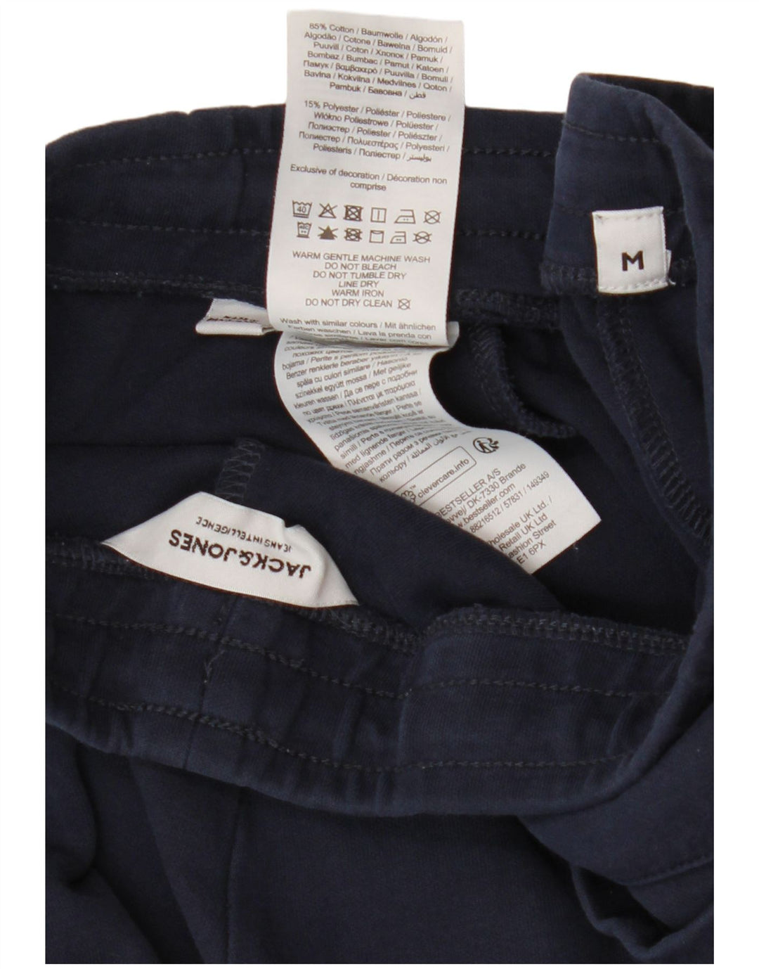 Jack & Jones Pantaloni de trening pentru bărbați Pantaloni de jogging Mediu Bumbac bleumarin