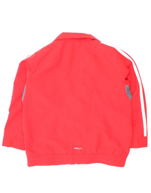 Jachetă de top pentru trening Climalite Adidas pentru băieți 4-5 ani, roșu colorblock