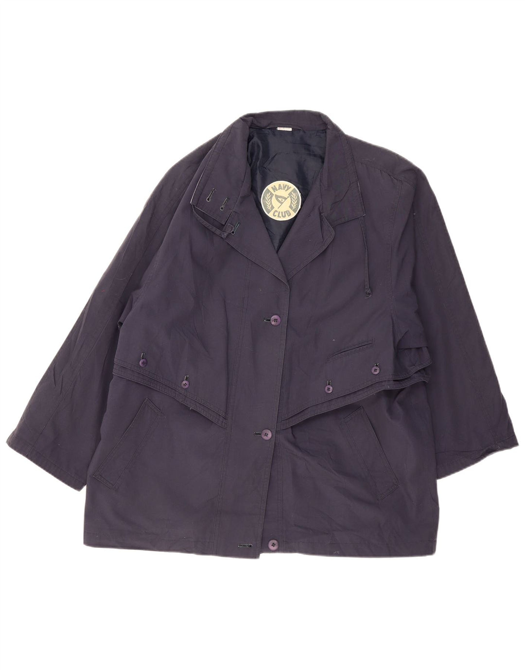 Jachetă pentru femei VINTAGE EU 46 XL Bleumarin Poliester