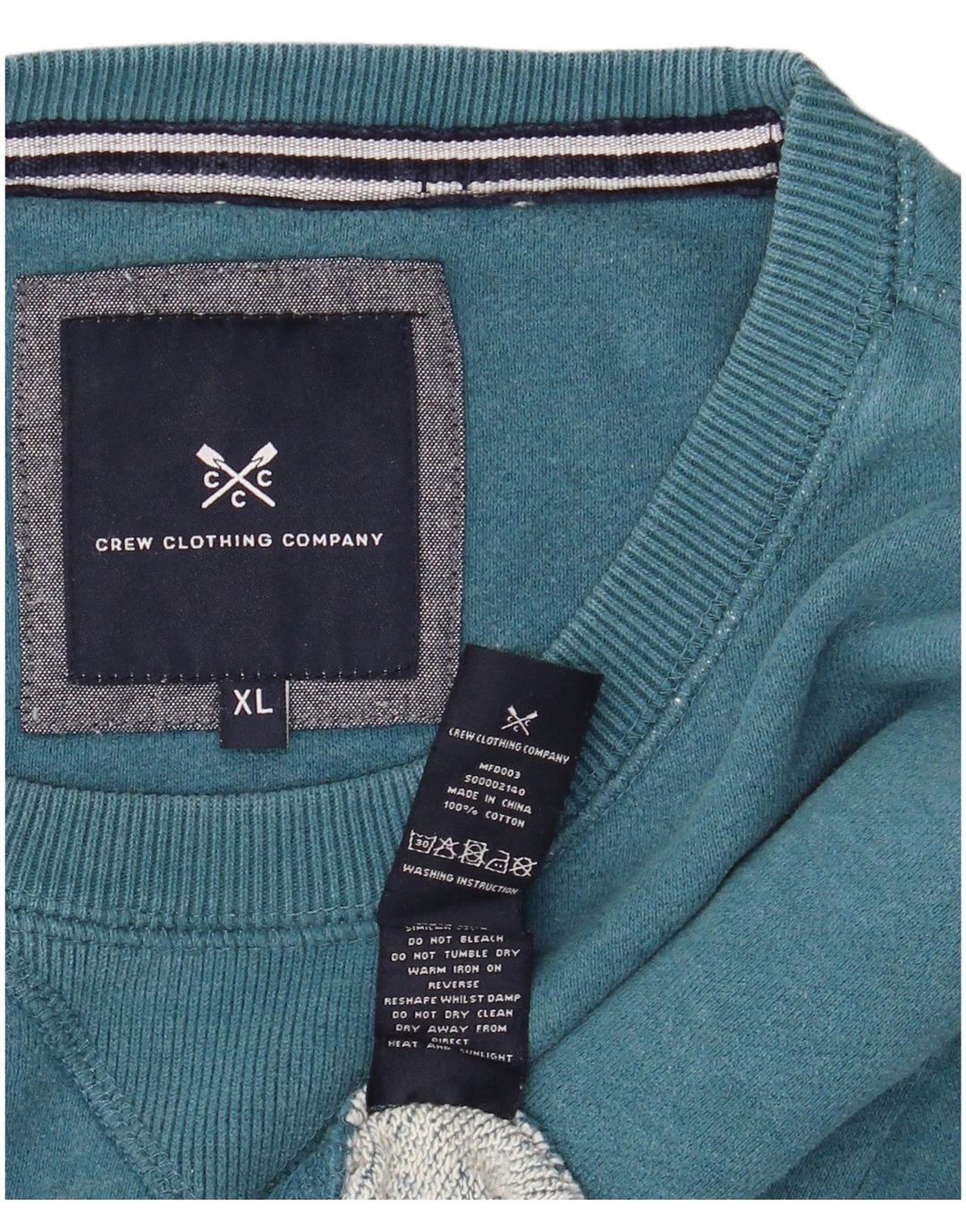Crew Clothing Hanorac pentru bărbați Jumper XL Bumbac albastru