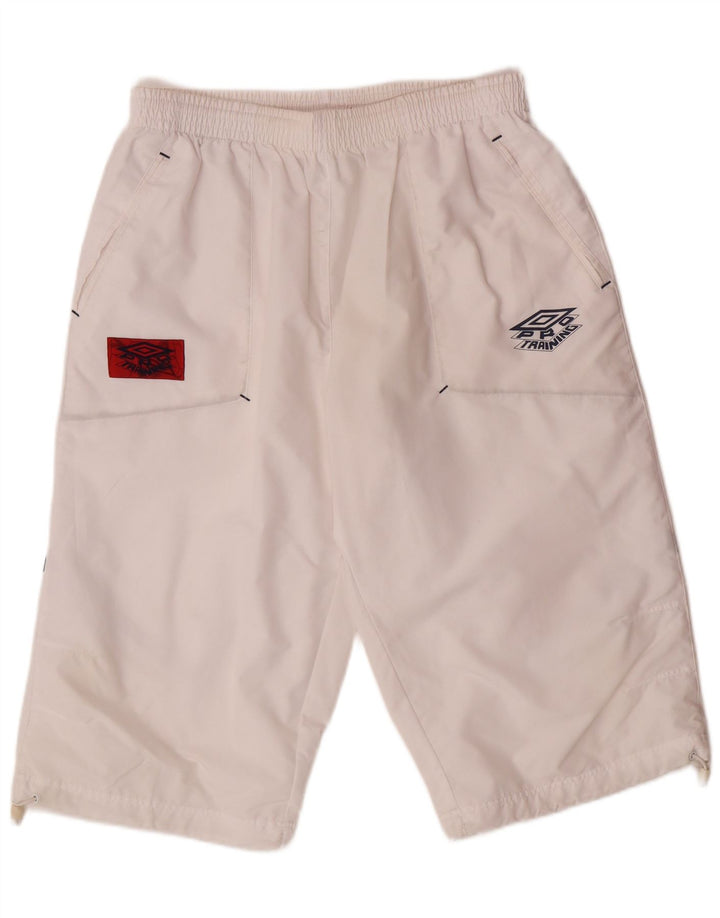 UMBRO Bermude Sport pentru bărbați, UK 38/40 Poliester alb mediu