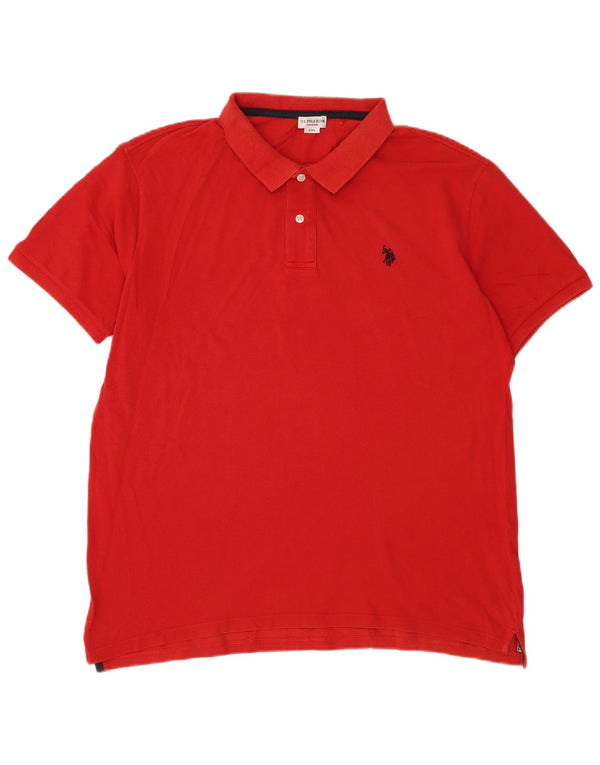 U.S. Polo Assn. Tricou polo pentru bărbați 2XL roșu