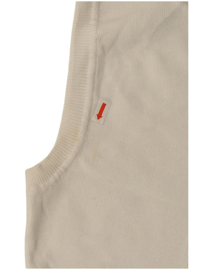 Top cu vestă pentru femei Zara UK 12 Medium White Viscose