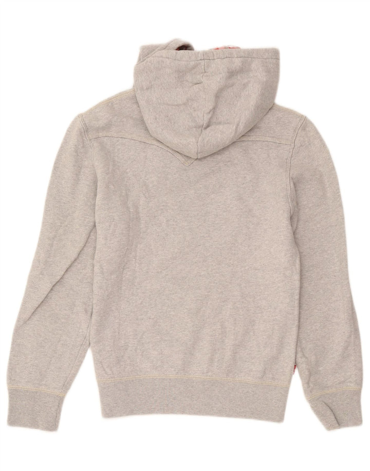 Pulover cu capota cu grafic Levi's pentru bărbați, bumbac mic, gri