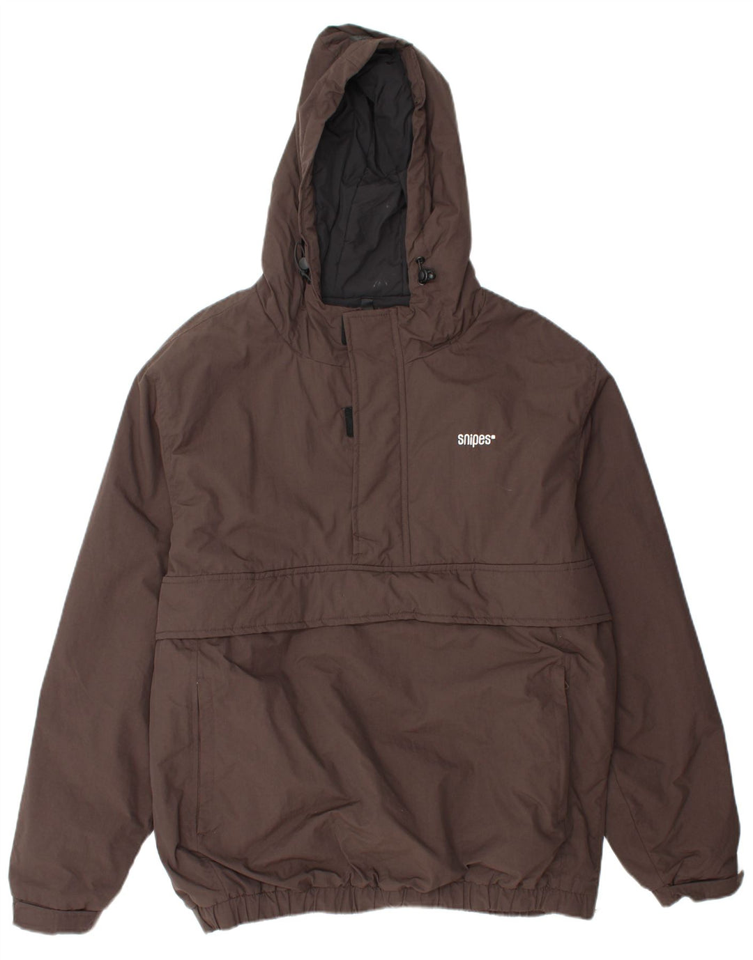 SNIPES Jachetă Anorak cu glugă pentru bărbați UK 42 XL Maro Poliamidă