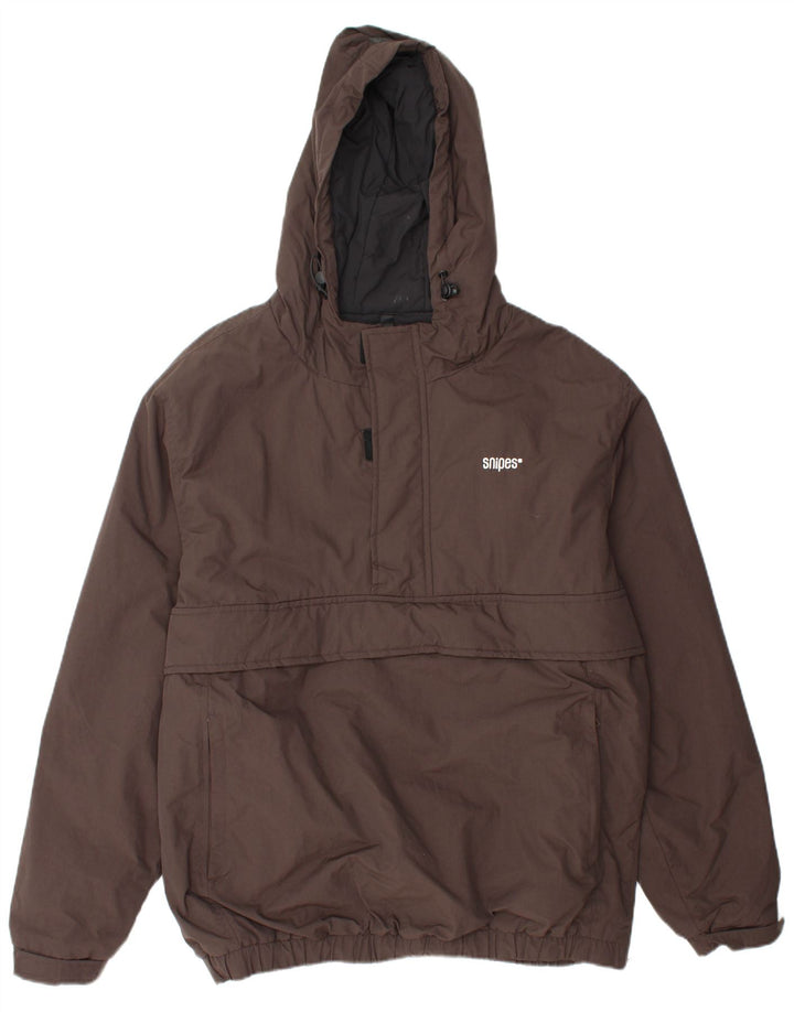 SNIPES Jachetă Anorak cu glugă pentru bărbați UK 42 XL Maro Poliamidă