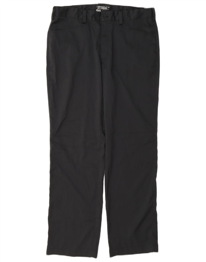Pantaloni casual drepti de golf Nike pentru bărbați W34 L31 poliester bleumarin