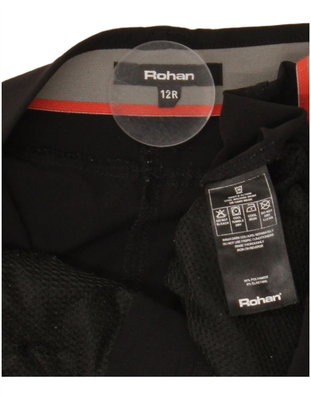 ROHAN Pantaloni chino drepți pentru femei UK 12 Medium W30 L30 Poliamidă neagră