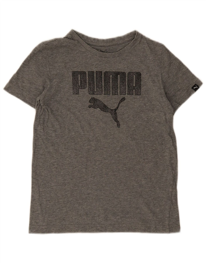 Tricou grafic Puma pentru băieți Top 11-12 ani gri