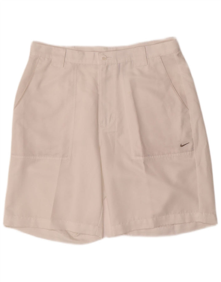 Pantaloni scurți chino pentru bărbați Nike W34 Poliester alb mare