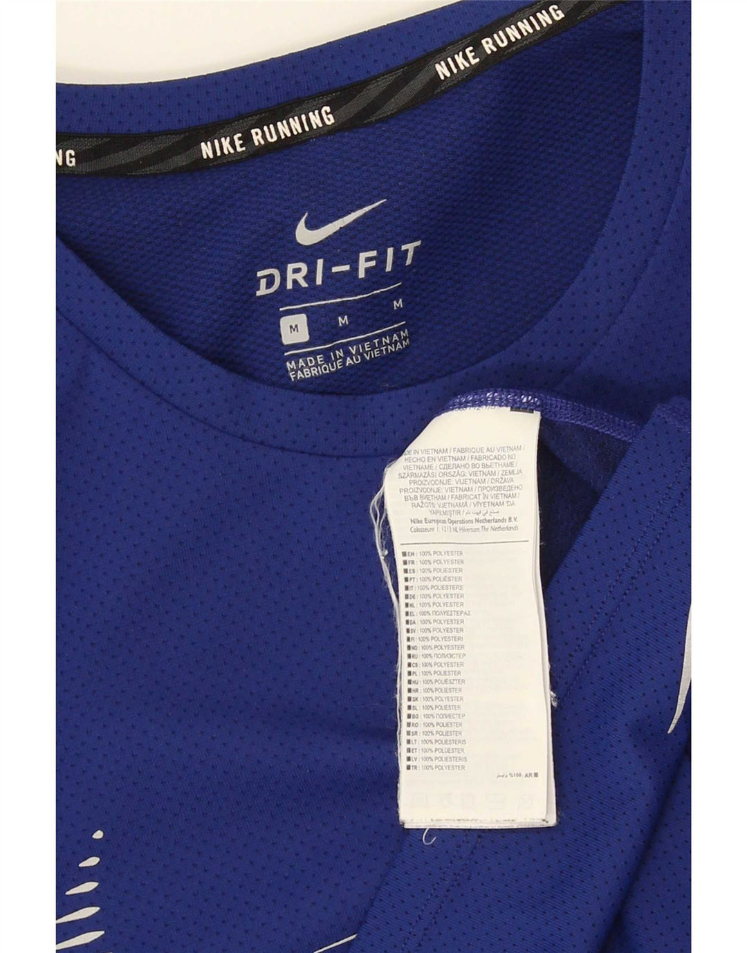 Tricou grafic Nike Dri Fit pentru bărbați Top Medium Blue Poliester