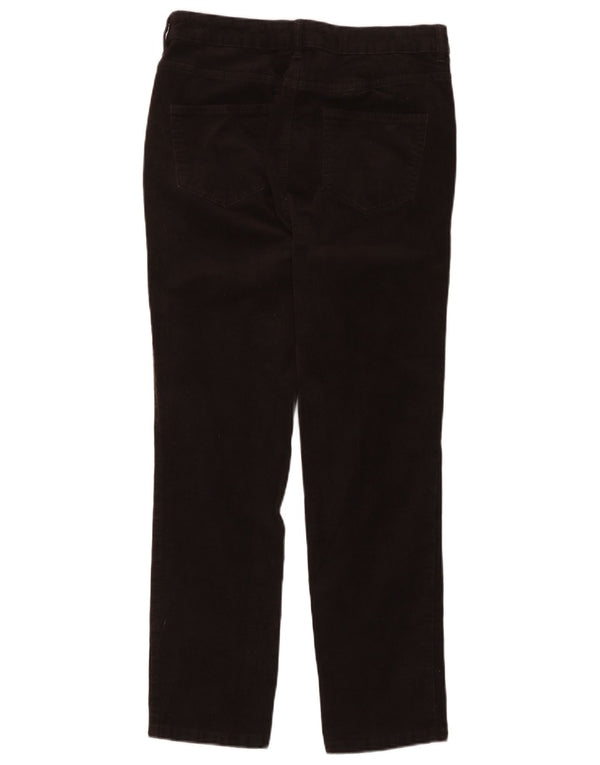 Marks & Spencer Pantaloni din velur cu talie înaltă pentru femei UK 14 Large W32 L27 Bro
