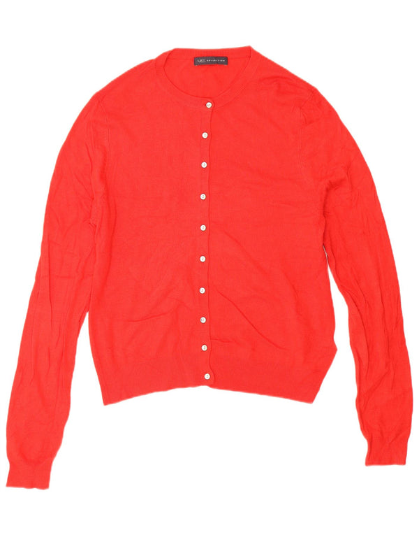 Pulover cardigan pentru femei Marks & Spencer UK 14 mare, roșu, viscoză