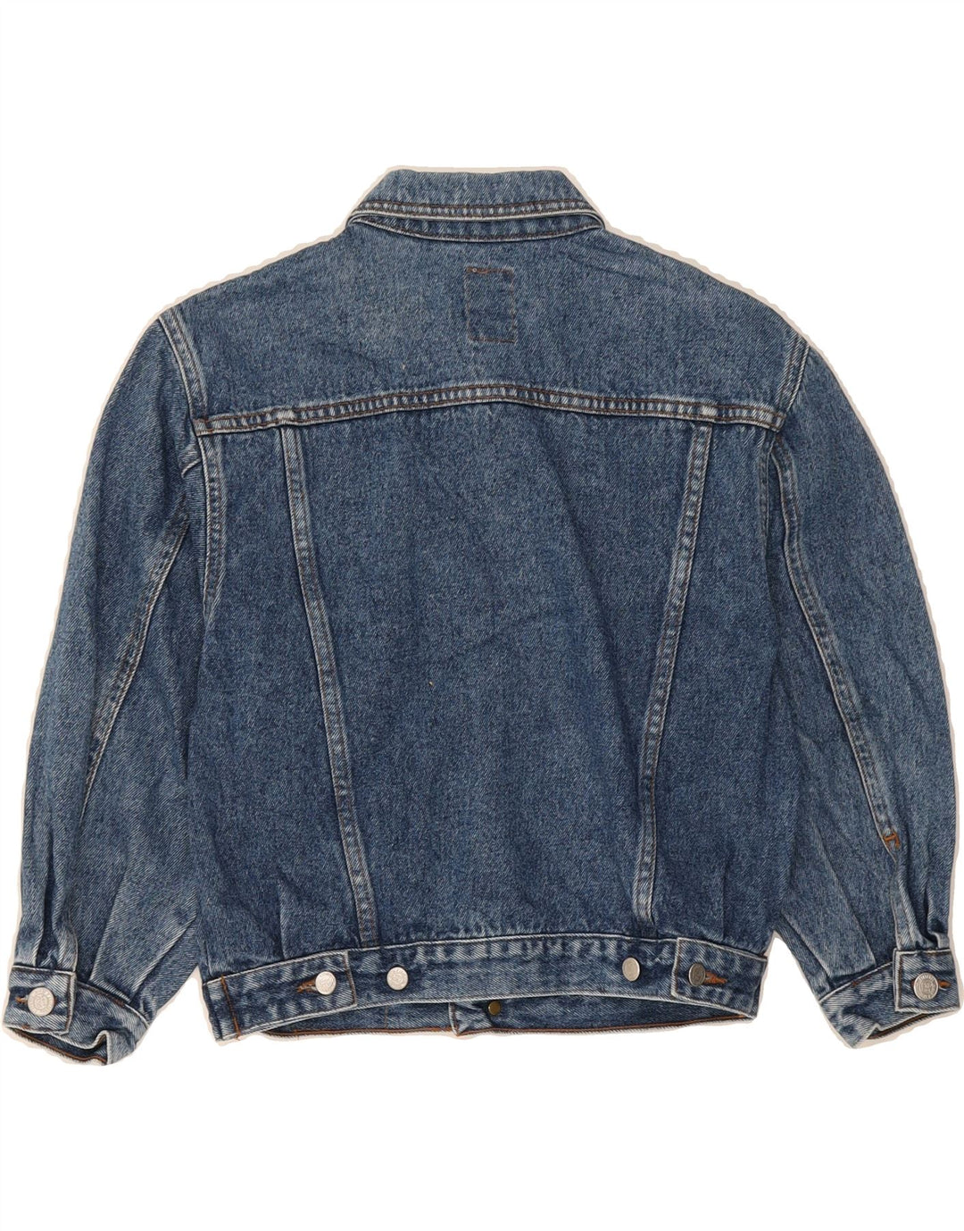 STEFANEL Boys Denim Jacket 7-8 Years Blue Cotton Vintage Stefanel and Second-Hand Stefanel from Messina Hembry 
