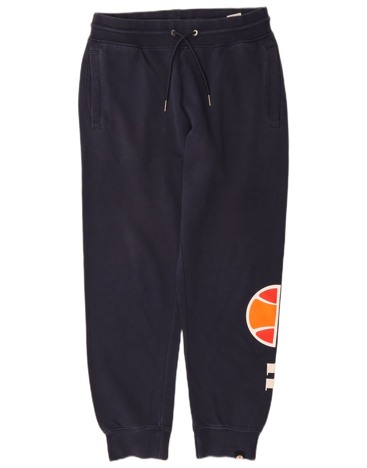 Pantaloni de trening grafic pentru bărbați Ellesse Pantaloni de jogging, bumbac mediu albastru bleumarin
