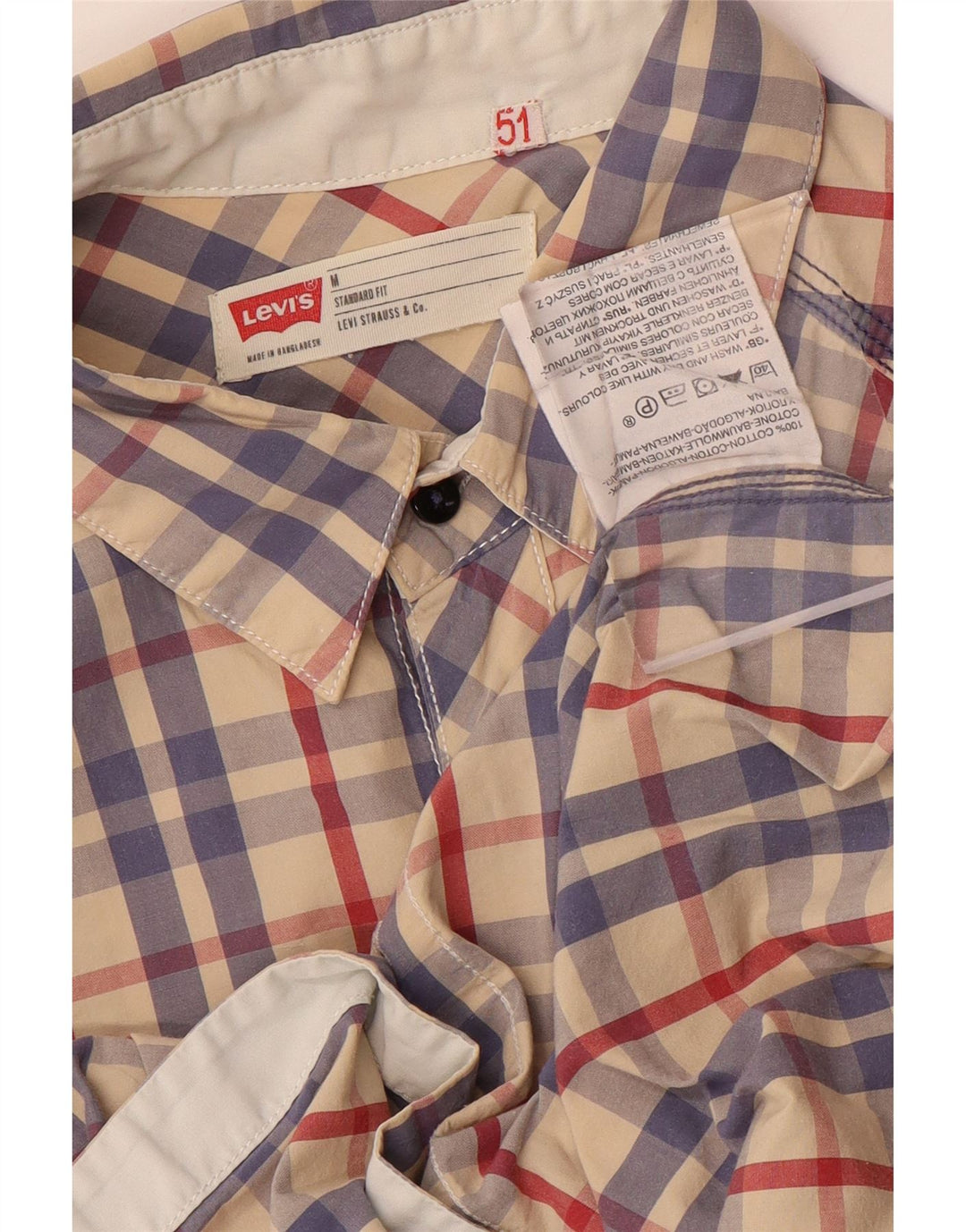 Cămașă Levi's pentru bărbați, cu ajustare standard, din bumbac mediu multicolor