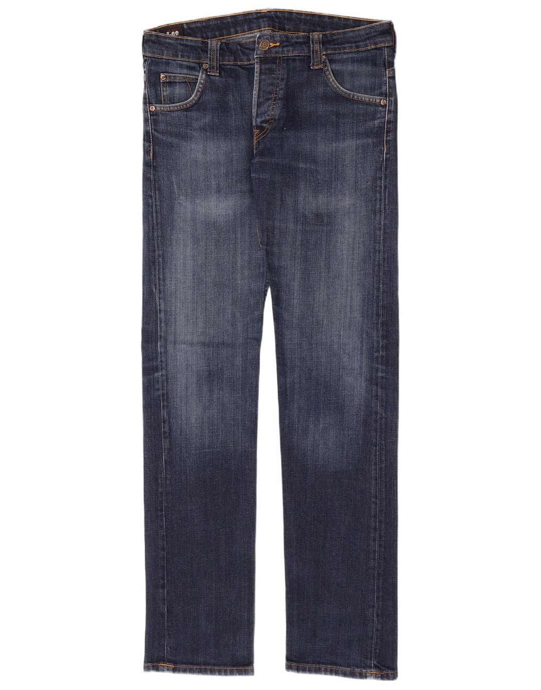 Blugi Lee Powell Slim pentru bărbați W32 L34, bumbac bleumarin