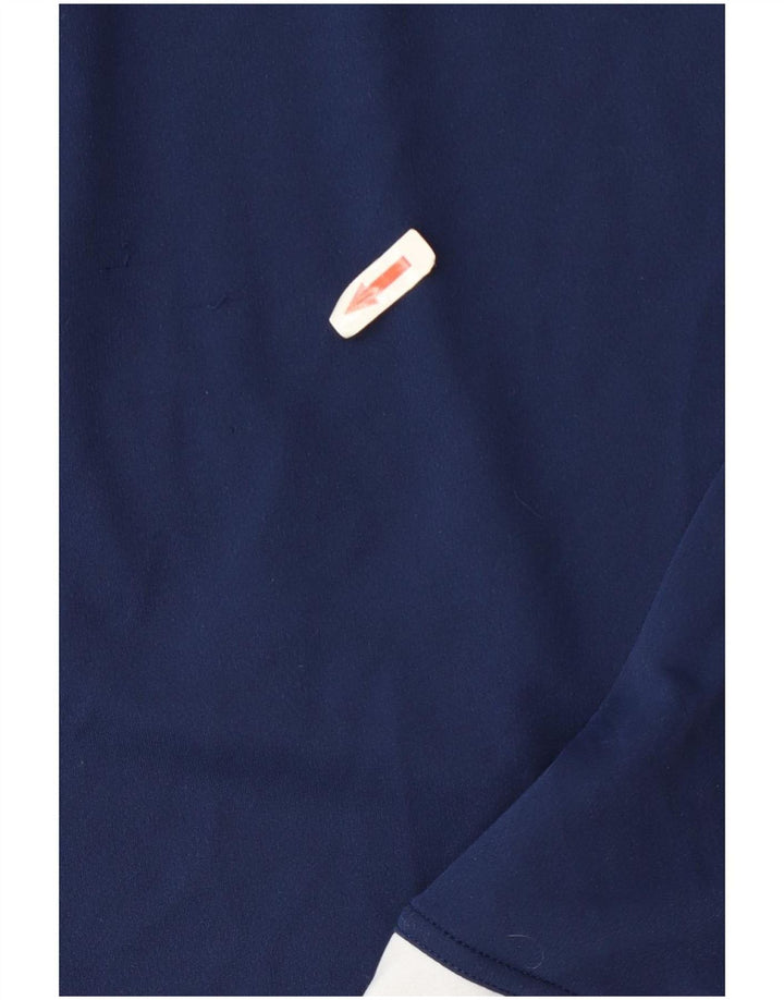 Tricou Adidas Climalite pentru bărbați Top Mediu Bleumarin Poliester Colorblock