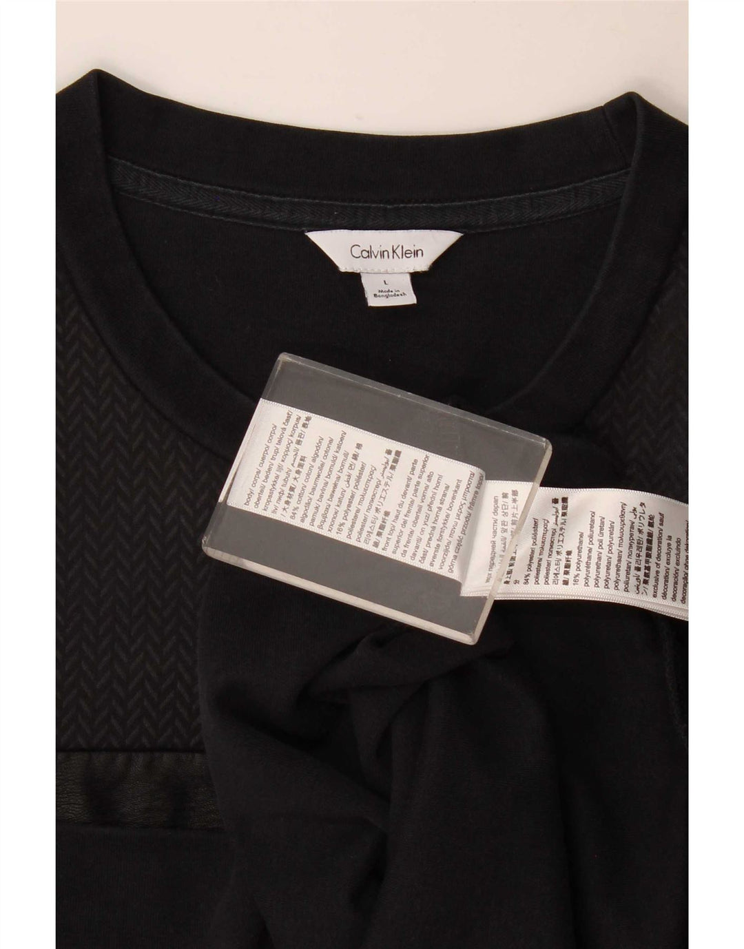 Hanorac Calvin Klein pentru bărbați Pulover mare, negru, bumbac