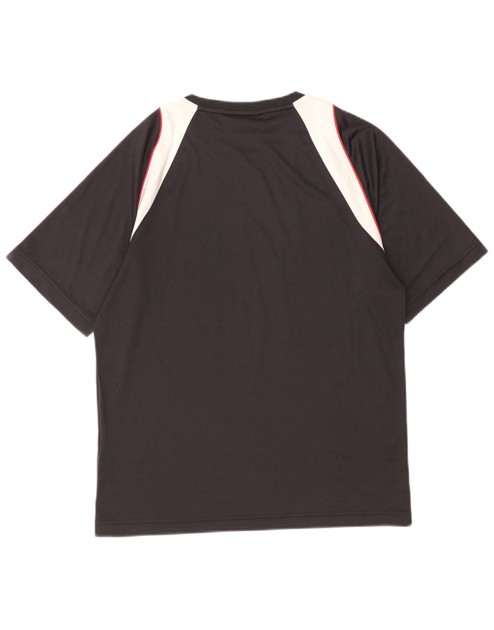 Tricou grafic pentru bărbați Sergio Tacchini Top Mediu Negru Poliester Bloc de culoare