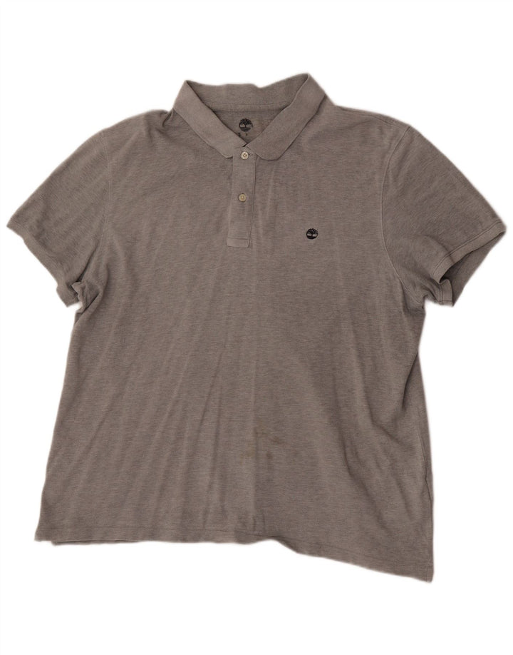 Tricou polo pentru bărbați Timberland XL bumbac gri