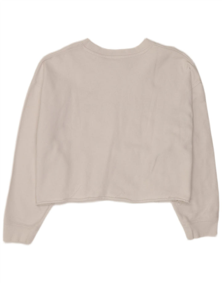 Levi's Pulover oversized Crop pentru femei UK 14 Large White Striped