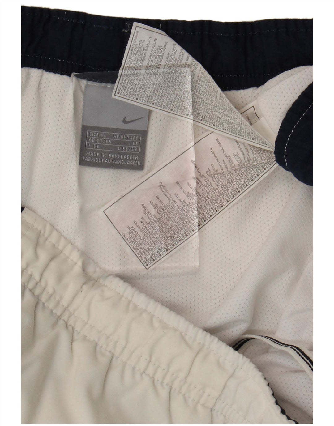 Pantaloni scurți sport Nike pentru bărbați Marea Britanie 37/39 XL, alb, poliester color bloc