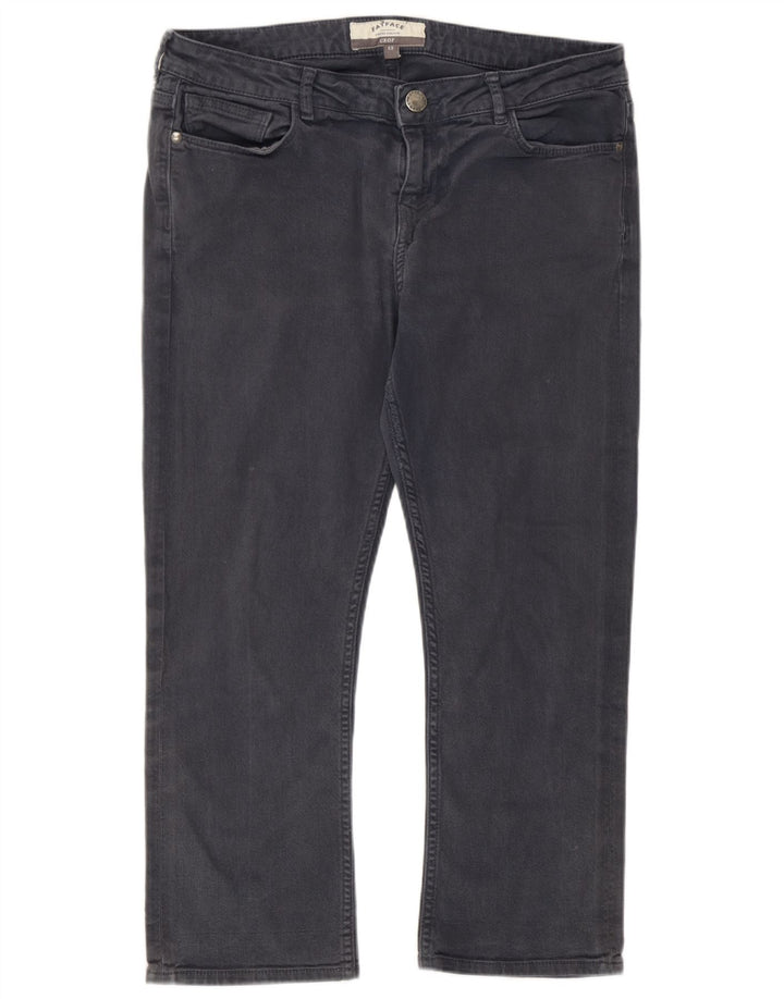Fat Face Blugi tăiați pentru femei UK 12 Medium W32 L22 Bumbac gri