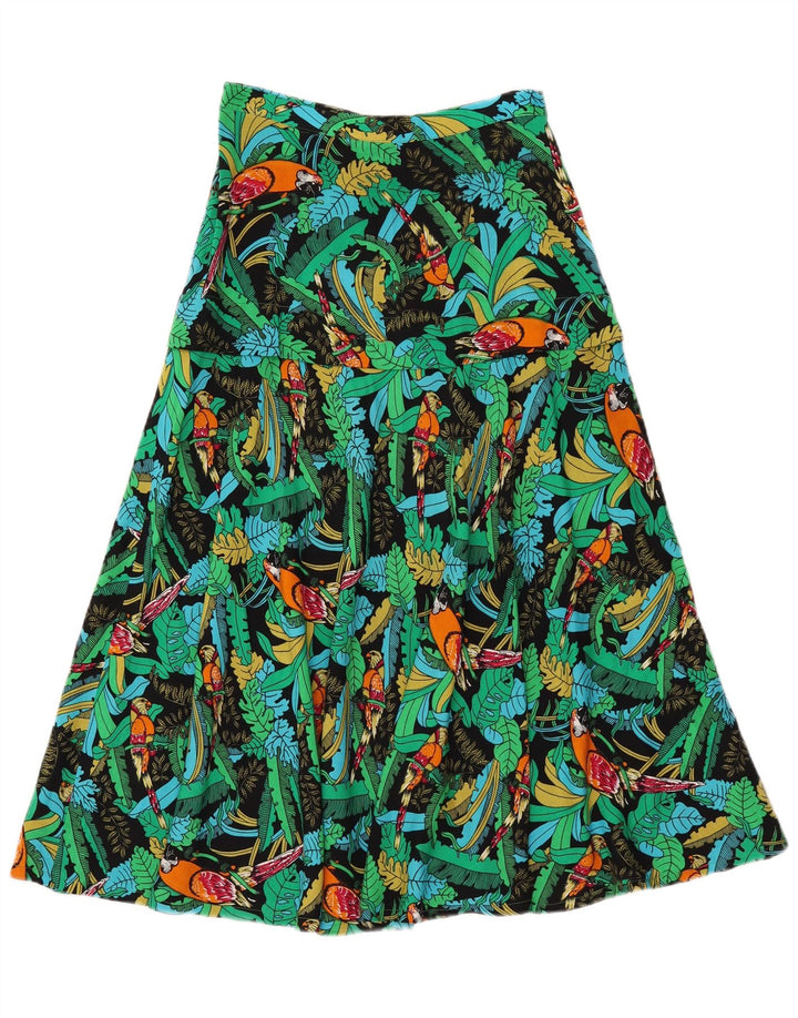 Set fuste 2 piese vintage pentru femei, mediu W26, verde, floral, hawaian