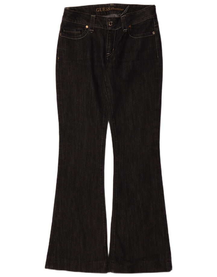 Blugi evazați pentru femei Guess W29 L32 bumbac negru