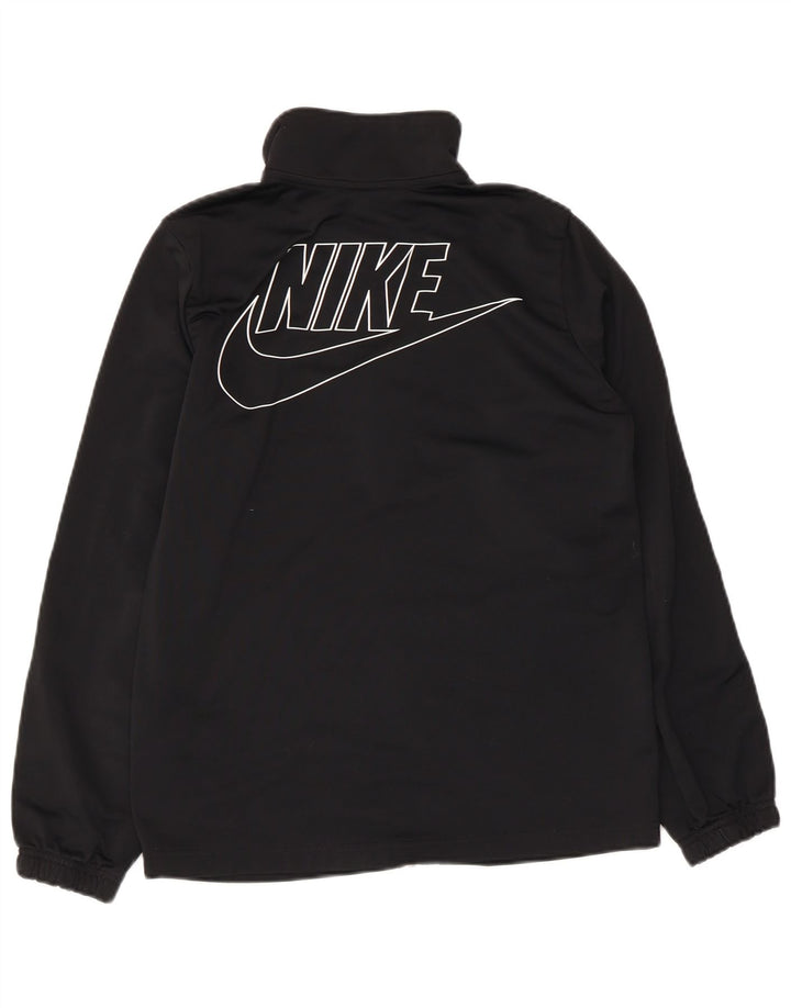 Jachetă de trening grafică Nike pentru băieți 13-14 ani XL poliester negru