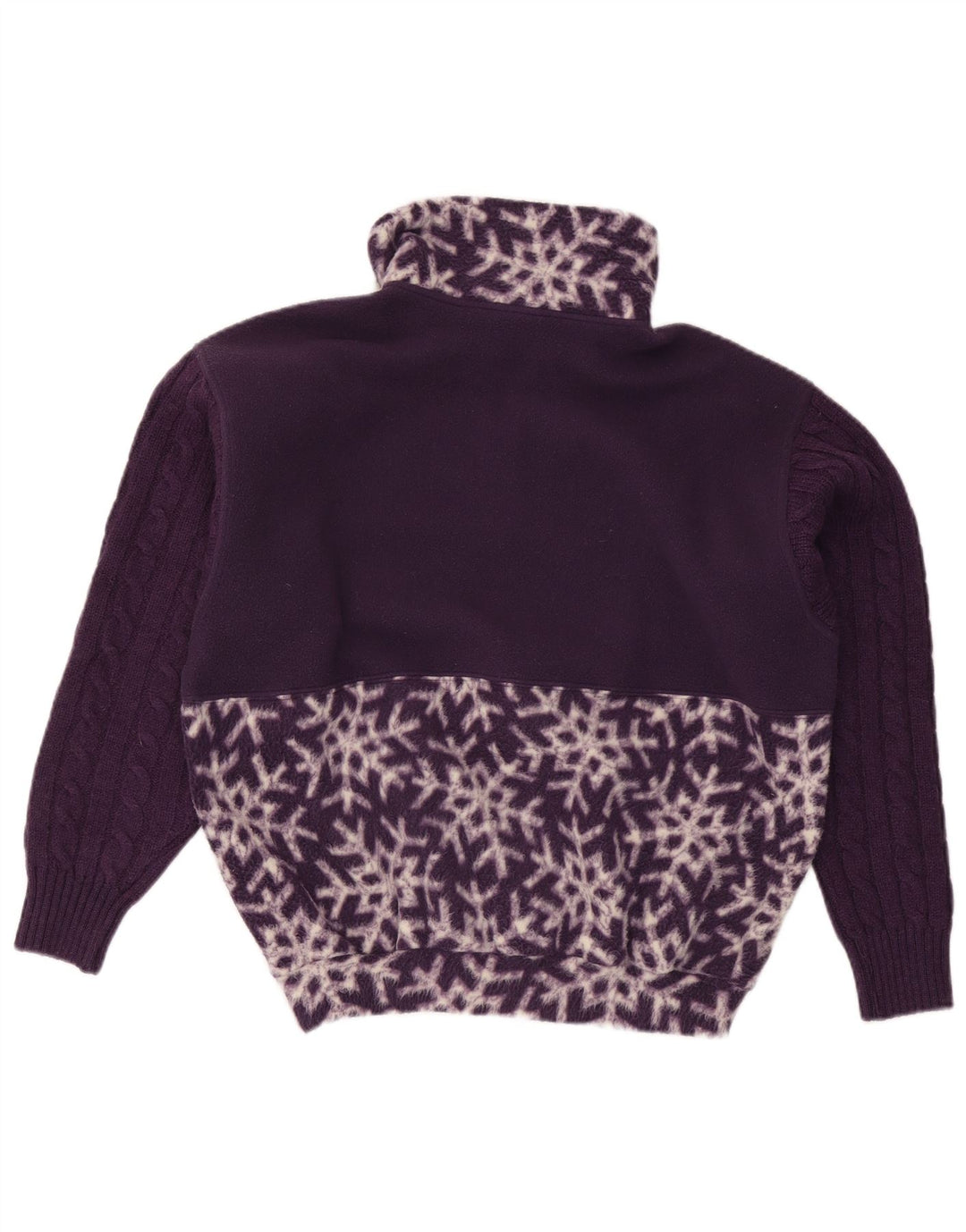 Jumper pentru femei Nordica, supradimensionat, din lână, cu model abstract, UK 10 Mic Violet