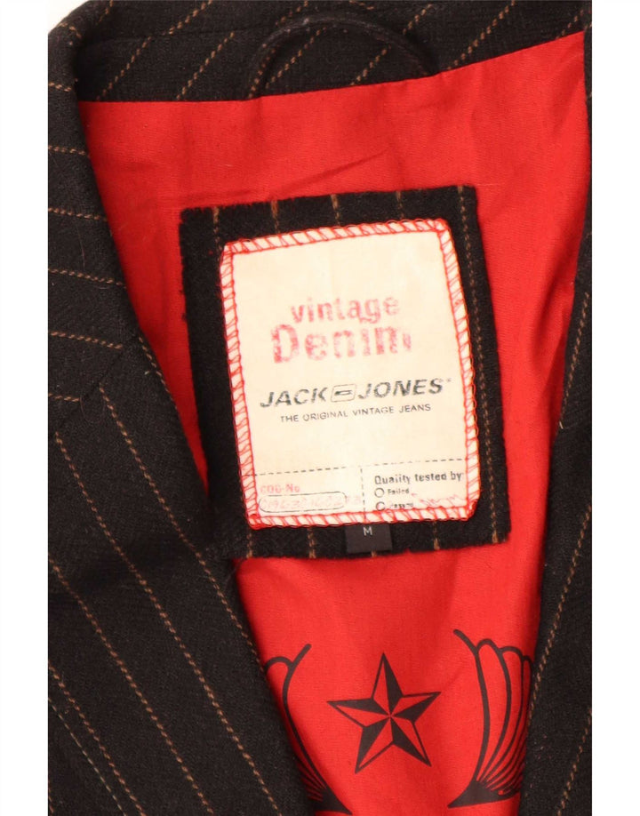 Jack & Jones jachetă cu grafică pentru bărbați UK 38 Medium Black Pinstripe