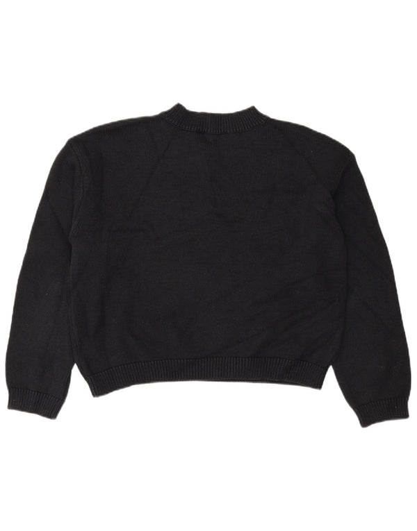 Pulover cu decolteu în V pentru femei Marks & Spencer, UK 14 Medium Negru