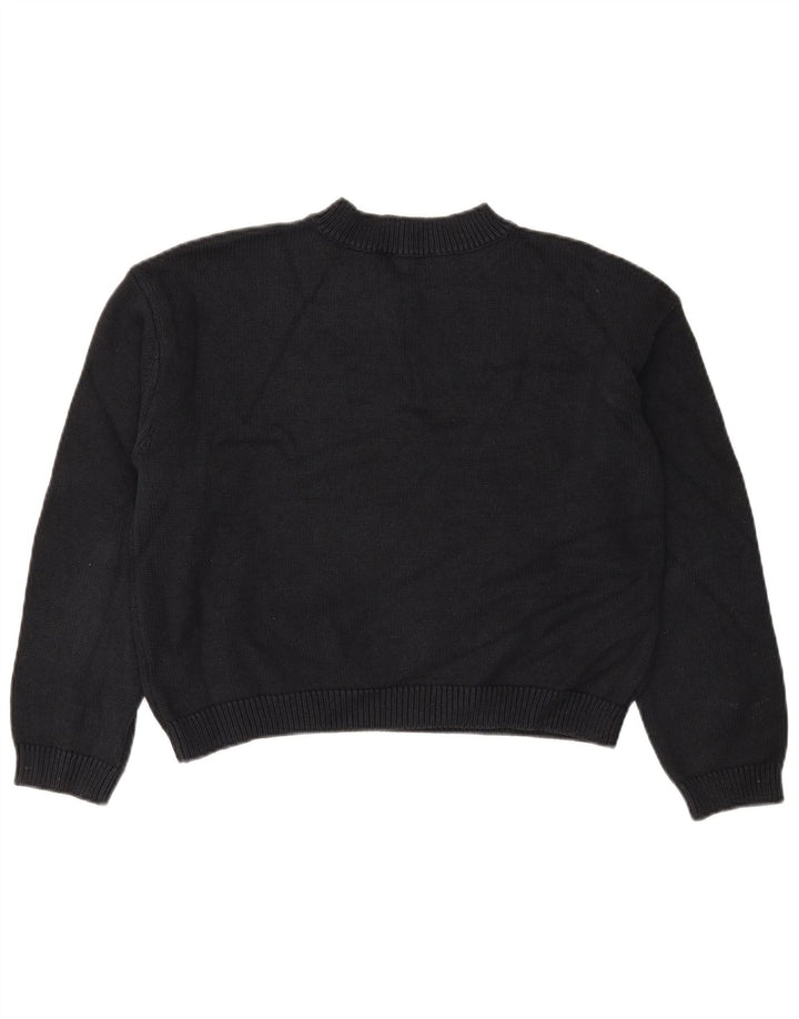 Pulover cu decolteu în V pentru femei Marks & Spencer, UK 14 Medium Negru