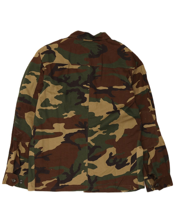 Jachetă militară vintage pentru bărbați EU 54 2XL Verde Camuflaj Army