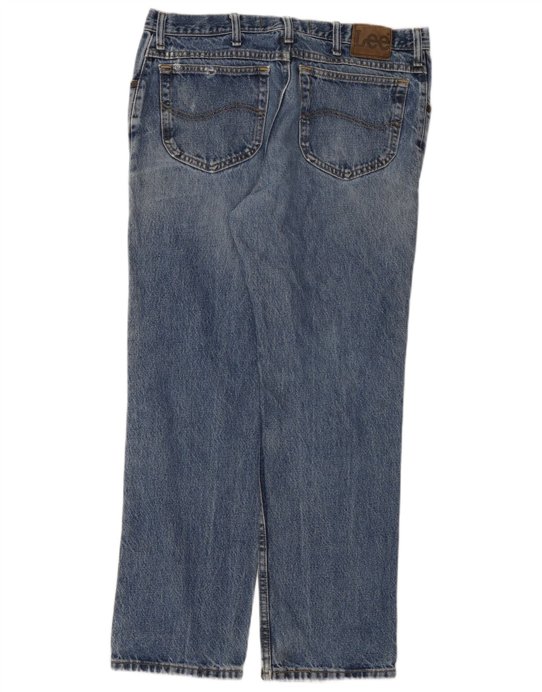 Blugi Distressed drepte pentru bărbați LEE W36 L30 Bumbac albastru