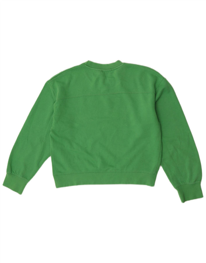 Pulover Crop pentru femei Zara UK 14 Poliester verde mediu
