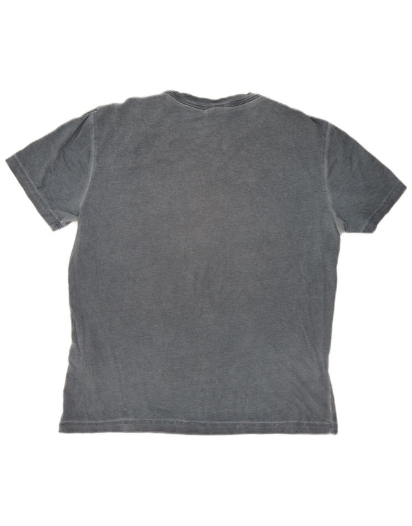 Diadora Mens Graphic T-Shirt Top Medium Grey Cotton