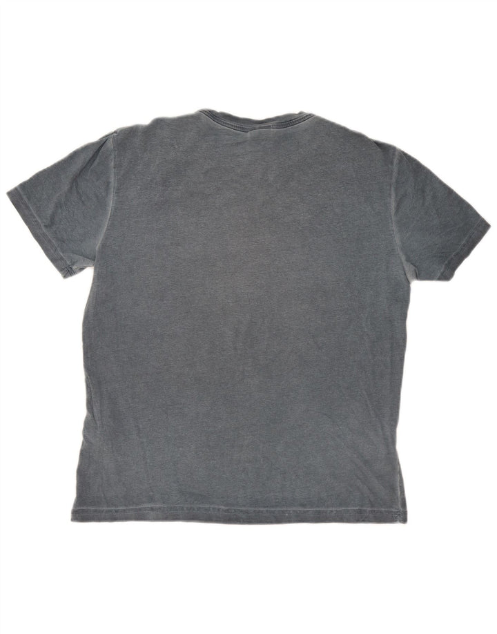 Tricou grafic pentru bărbați Diadora Top din bumbac gri mediu