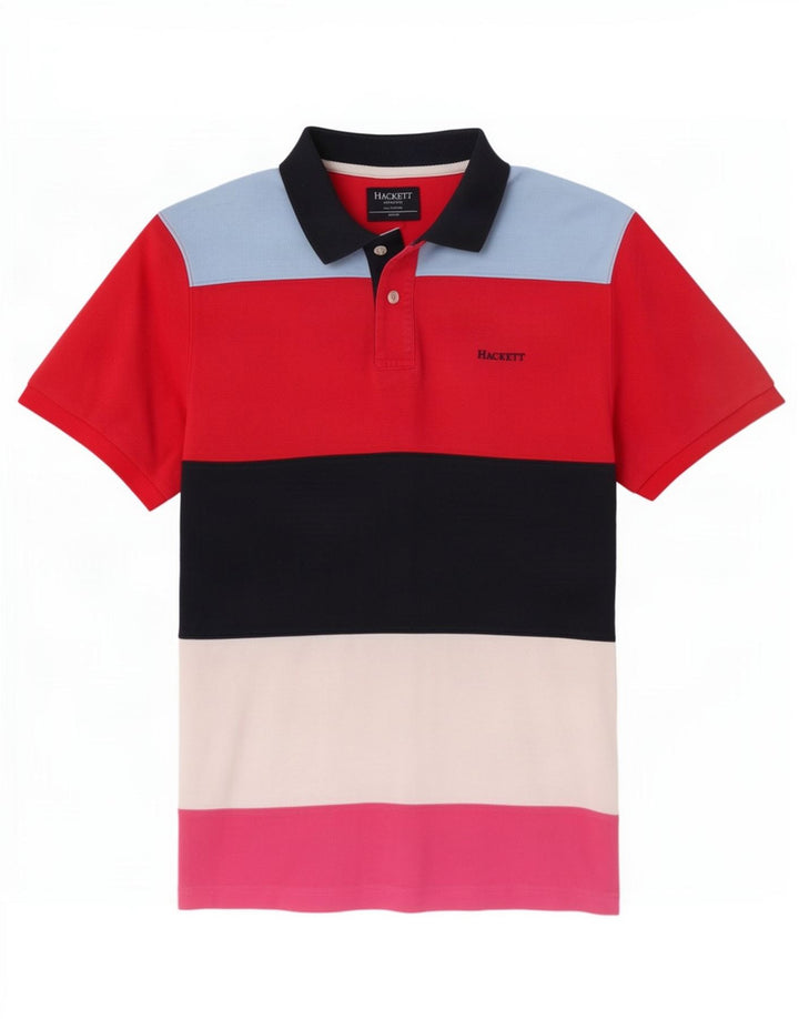 Tricou polo de rugby pentru bărbați Hackett, croit, multicolor, color block
