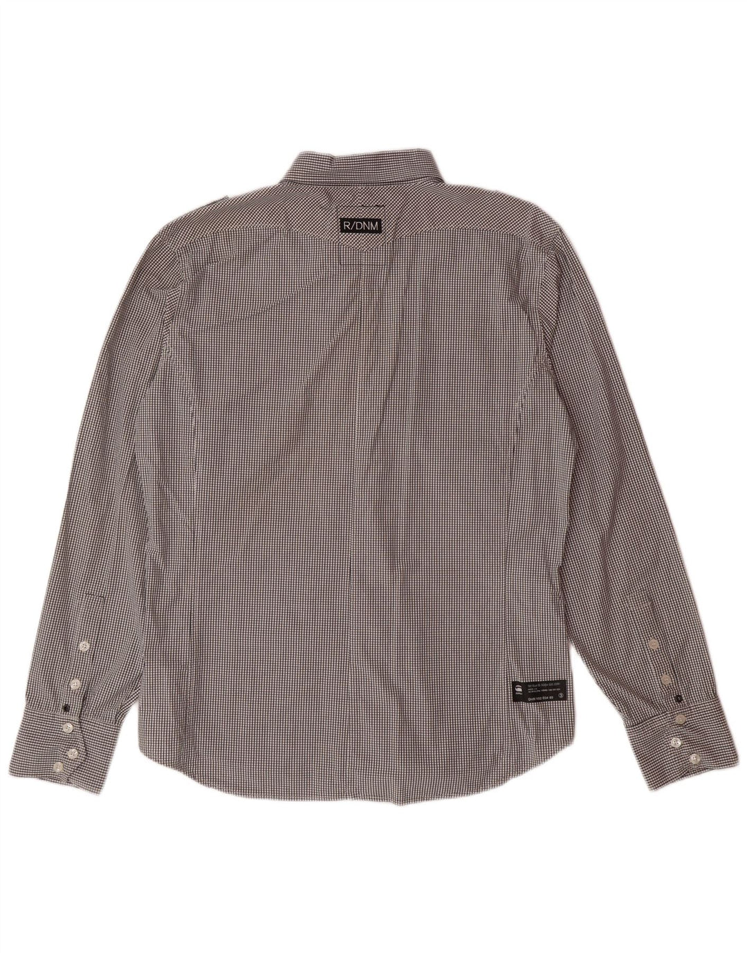 Cămașă pentru bărbați G-STAR XL, bumbac negru cu carouri