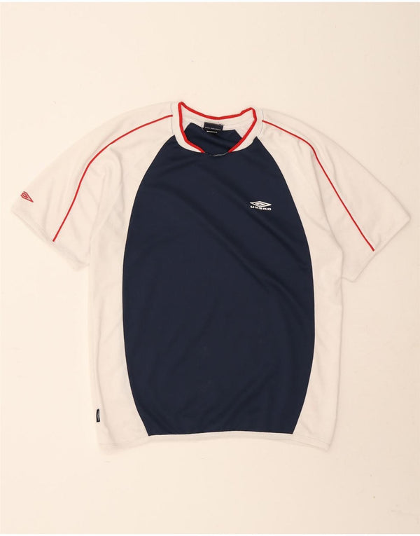 Tricou pentru bărbați Umbro Top mare bleumarin din poliester color bloc