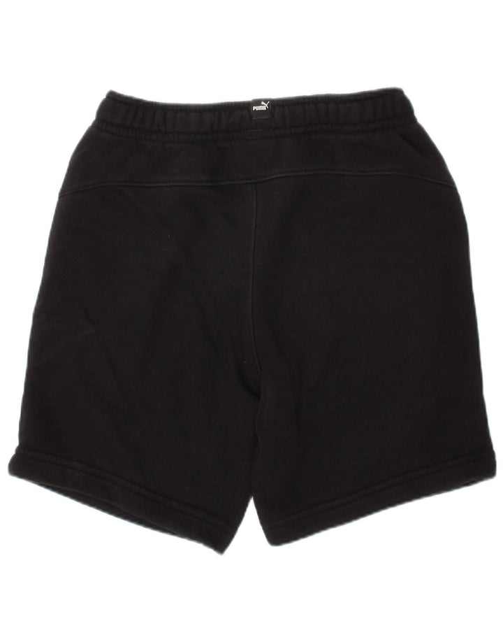 Pantaloni scurți sport PUMA băieți 5-6 ani bumbac negru