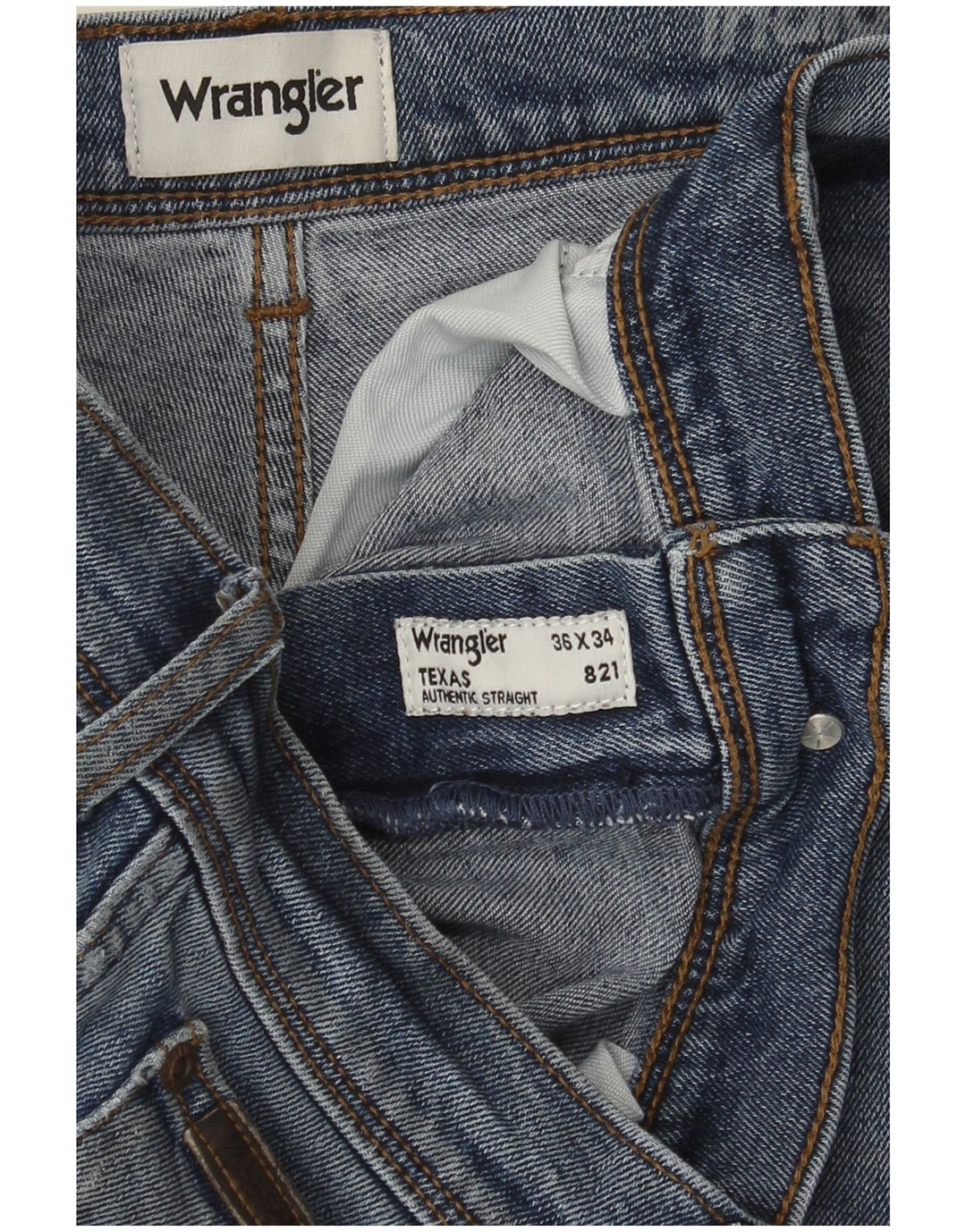 Blugi drepte pentru bărbați Wrangler Texas W36 L32 albastru