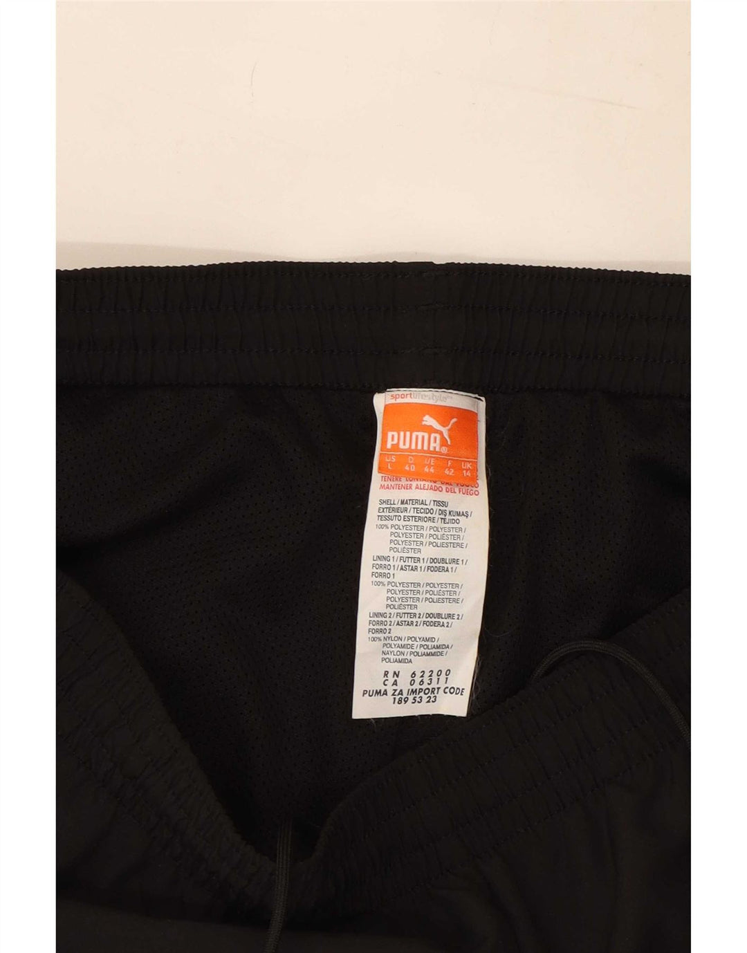 Pantaloni de trening Puma pentru femei UK 14 Poliester negru mare