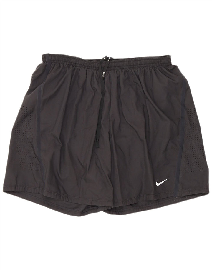 Pantaloni scurți sport Nike Dri Fit pentru femei, mari, negru, poliester
